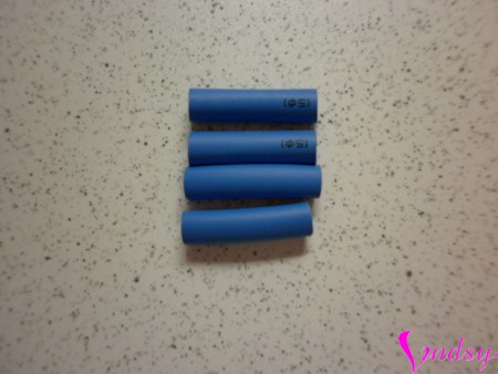 Bužírka smršťovací * Ø5 mm * modrá - 4 kusy