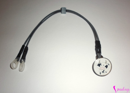 Záchytný klip kravička