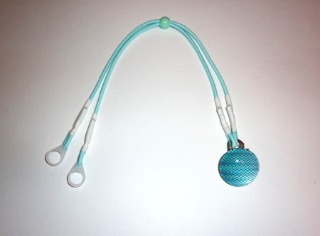 Záchytný klip modré vlnky