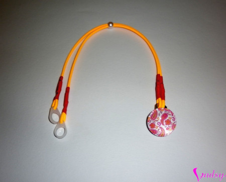 Záchytný klip oranžová mandala