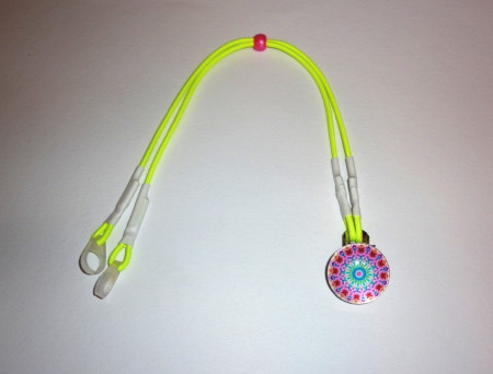 Záchytný klip červená mandala