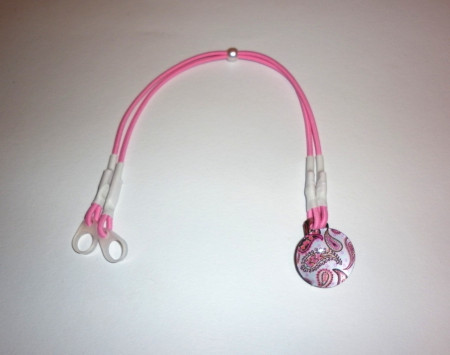 Záchytný klip hnědý ornament