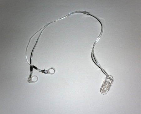 Záchytná klip plastový průhledný