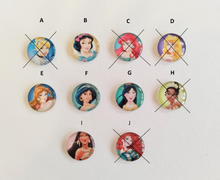 Záchytný klip Disney princezny - výběr z motivů